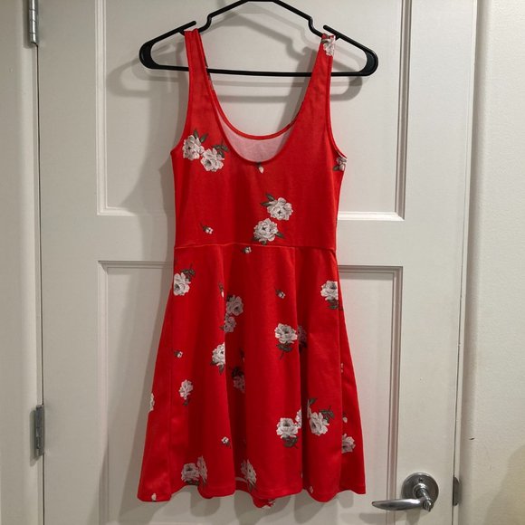 NWOT H&M floral red dress - Picture 4 of 5